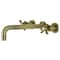 Kingston Brass Roman Tub Faucet, Antique Brass, Wall Mount KS8023BEX - alternate 1